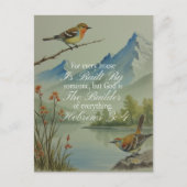 Hebrews 3:4 God the Builder Scripture | Christian  Briefkaart (Voorkant)