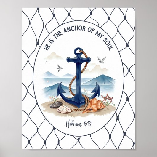 Hebrews 6:19 Wall Art & Decor Poster (Voorkant)