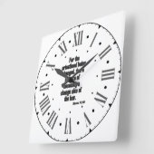 Hebrews 7:12 KJV Bible Verse Roman Numeral Vierkante Klok (Hoek)