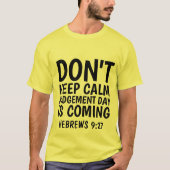 HEBREWS 9:27 DAG VAN HET ARREST KOMT, T-shirts (Voorkant)