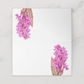 Hebrideau orchidee botanische kunst bruiloft plaatskaartje (Buitenkant ongevouwen)