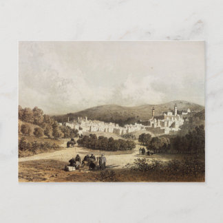 Hebron, de stad van de patriarchen, in het heilige briefkaart