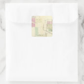 Hebron, Nebraska Vierkante Sticker (Tas)