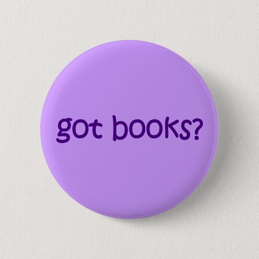 Hebt u boeken? Paars Ronde Button 5,7 Cm (Voorkant)