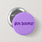 Hebt u boeken? Paars Ronde Button 5,7 Cm (Voorkant /achterkant)