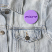 Hebt u boeken? Paars Ronde Button 5,7 Cm (In situ)