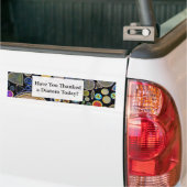 Hebt u een achtergrond van Diatom bedank Bumpersticker (Op Truck)