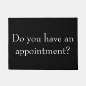 Hebt u een afspraak? deurmat (Voorkant)