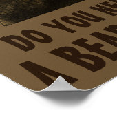 Hebt u een Beer Hug Gay Beer nodig? Poster (Hoek)