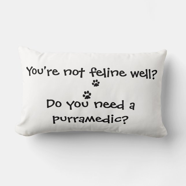 Hebt u een purramedium van een funny Cat Pillow no Kussen (Voorkant)