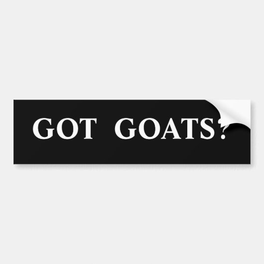 HEBT U GEITEN? BUMPERSTICKER (Voorkant)