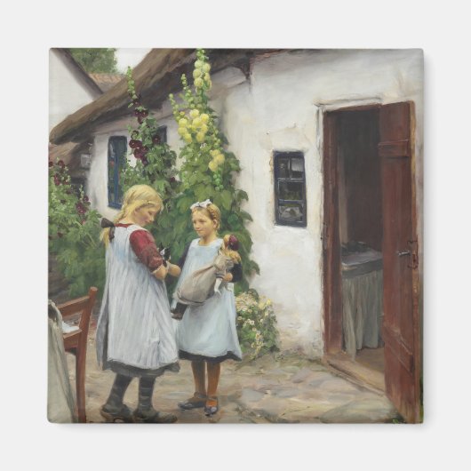 Hebt u mijn katje gezien? (door H.A. Brendekilde) Magneet (Voorkant)