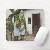 Hebt u mijn katje gezien? (door H.A. Brendekilde) Muismat (Met muis)