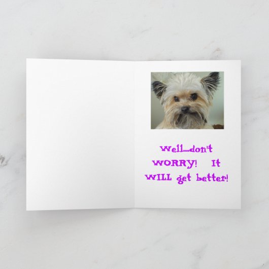 Hebt u ooit een slechte haardag gehad? kaart (Binnen)