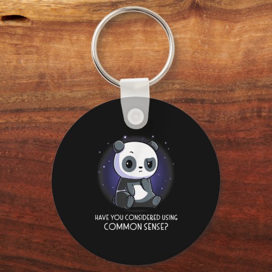 Hebt u overwogen om gezond verstand te gebruiken  sleutelhanger (Voorkant)
