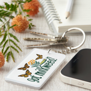 HEBT U ZIJDEPLANT? Monarch Vlinder Rups Planten Sleutelhanger