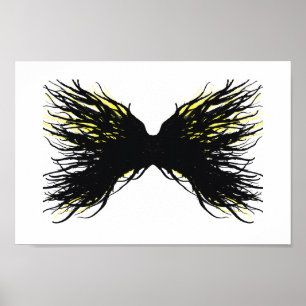 Hebzucht Abstracte 7 Doodzonde Alcohol Inkt Kunst Poster