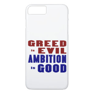 Hebzucht en ambitie 	iPhone 8/7 plus hoesje