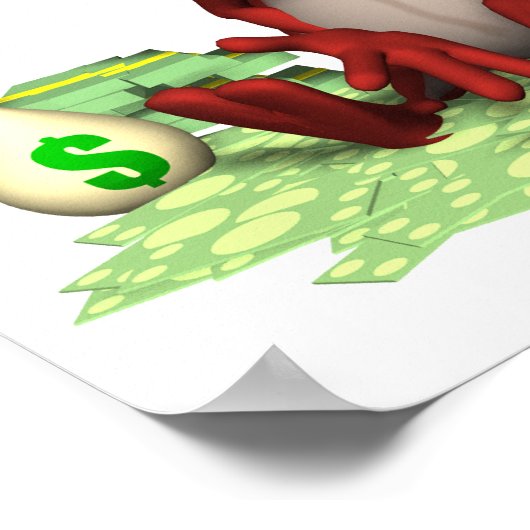 hebzuchtige duivel poster (Hoek)