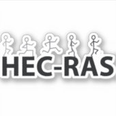 HEC-RAS-sticker Sticker (Voorkant)