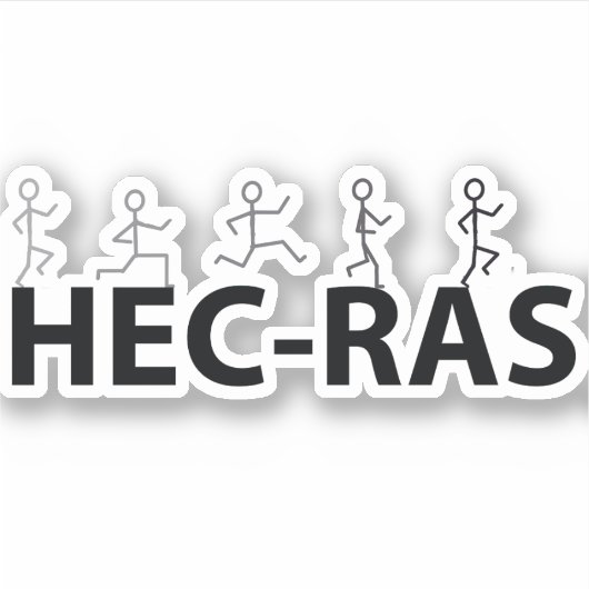 HEC-RAS-sticker Sticker (Voorkant)