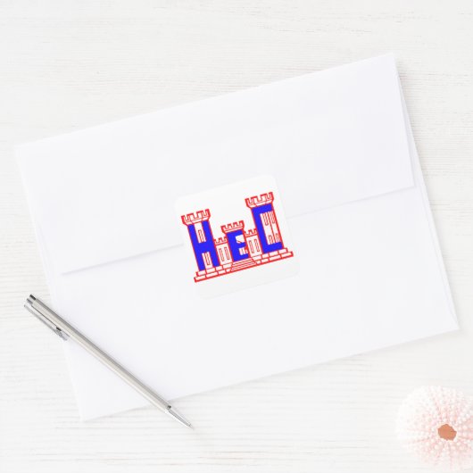 HEC VIERKANTE STICKER (Envelop)