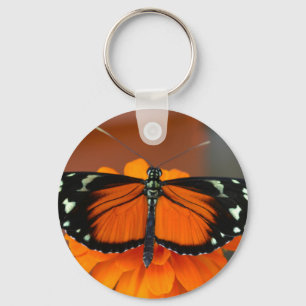 Hecale Longwing Butterfly Sleutelhanger