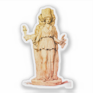 Hecate als drievoudige godheid sticker