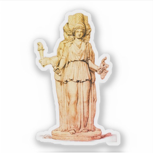 Hecate als drievoudige godheid sticker (Voorkant)