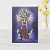 Hecate Blank Wenskaart Kaart (Gele Bloem)