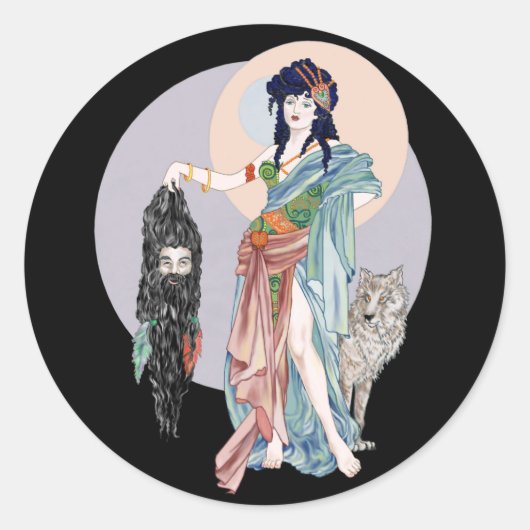 Hecate & Clytius Ronde Sticker (Voorkant)