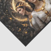 Hecate de Griekse Godin met drie vormen Tissuepapier (Detail)