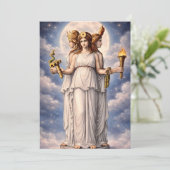 Hecate Drievoudige Godin Hemelse Maan Kunst – myth Kaart (Staand voorkant)