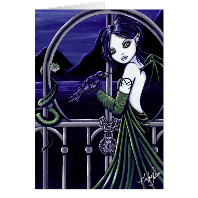Hecate Goddes Underworld Fairy Card (Voorkant)