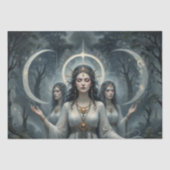 Hecate Godin van het Kruispunt en de Maan Decoupag Tissuepapier (Voorkant)