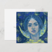Hecate, Moon Goddess Pastel die Fantasy Art schild (Voorkant / Achterkant)