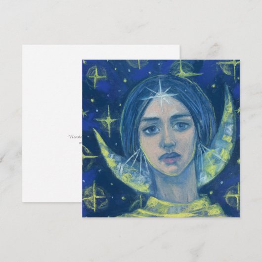 Hecate, Moon Goddess Pastel die Fantasy Art schild (Voorkant / Achterkant)