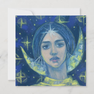 Hecate, Moon Goddess Pastel die Fantasy Art schild