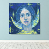 Hecate, moongodin, pastelschilderingen, fantasieku canvas afdruk (Insitu (Houten vloer))