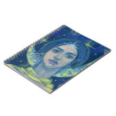 Hecate, moongodin, pastelschilderingen, fantasieku notitieboek (Linkerzijde)