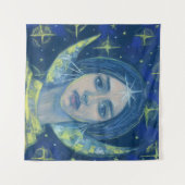 Hecate, moongodin, pastelschilderingen, fantasieku wandkleed (Voorkant (horizontaal))