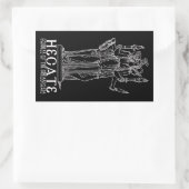 Hecate Rechthoekige Sticker (Tas)
