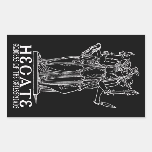 Hecate Rechthoekige Sticker (Voorkant)