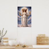 Hecate Triple Goddess Celestial Moon Art – myth Poster (Keuken)