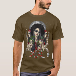 Hecate Triple Moon Goddess Pagan Witch Gothic Wicc T-shirt