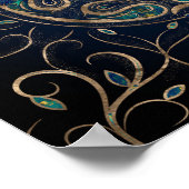 Hecate Wheel Ornament Marble and Gold Poster (Hoek)