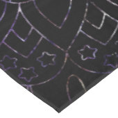 Hecate Wheel Ornament met Amethyst en Silver Tafelkleed (Gekanteld)