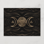 Hecate Wheel Triple Moon Briefkaart (Voorkant)