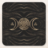 Hecate Wheel Triple Moon Kartonnen Onderzetters (Voorkant)