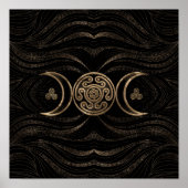 Hecate Wheel Triple Moon Poster (Voorkant)